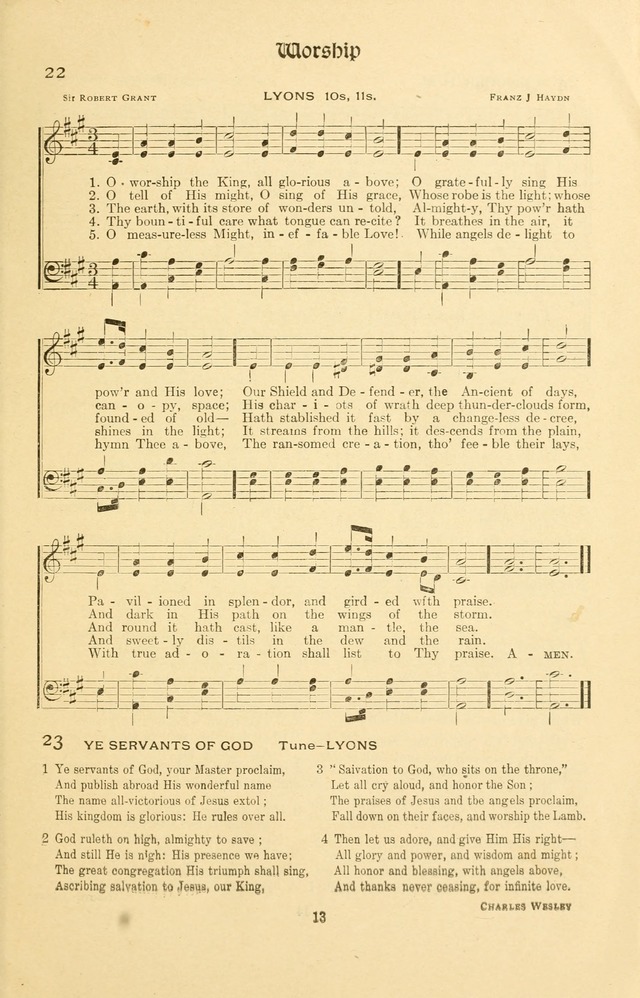 Montreat Hymns: psalms and gospel songs with responsive scripture readings page 13