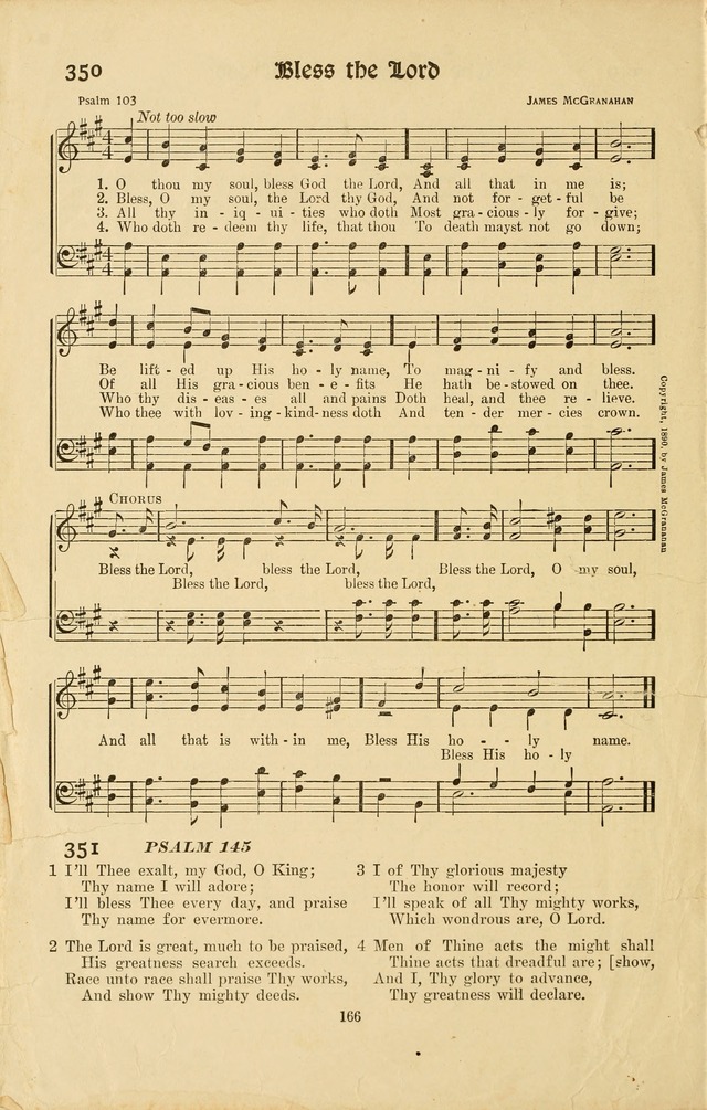 Montreat Hymns: psalms and gospel songs with responsive scripture readings page 166