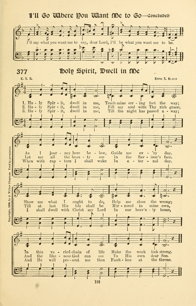 Montreat Hymns: psalms and gospel songs with responsive scripture readings page 191