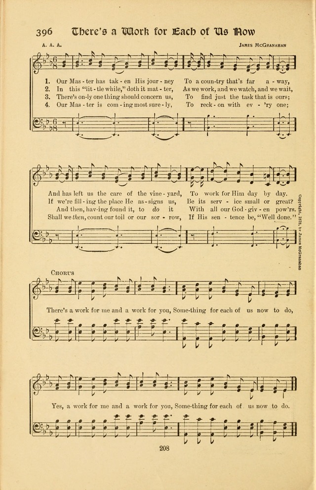 Montreat Hymns: psalms and gospel songs with responsive scripture readings page 208