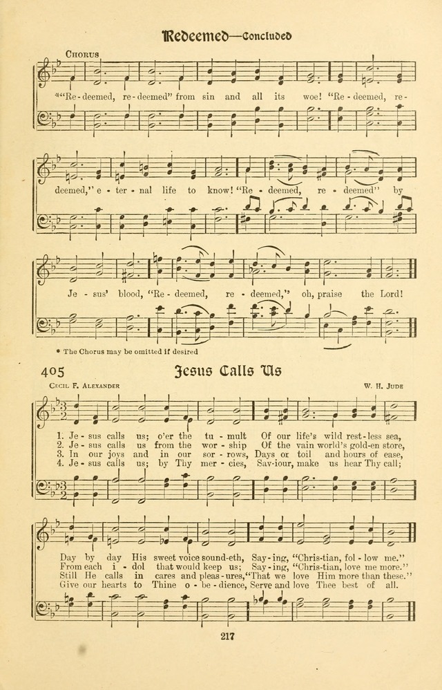 Montreat Hymns: psalms and gospel songs with responsive scripture readings page 217
