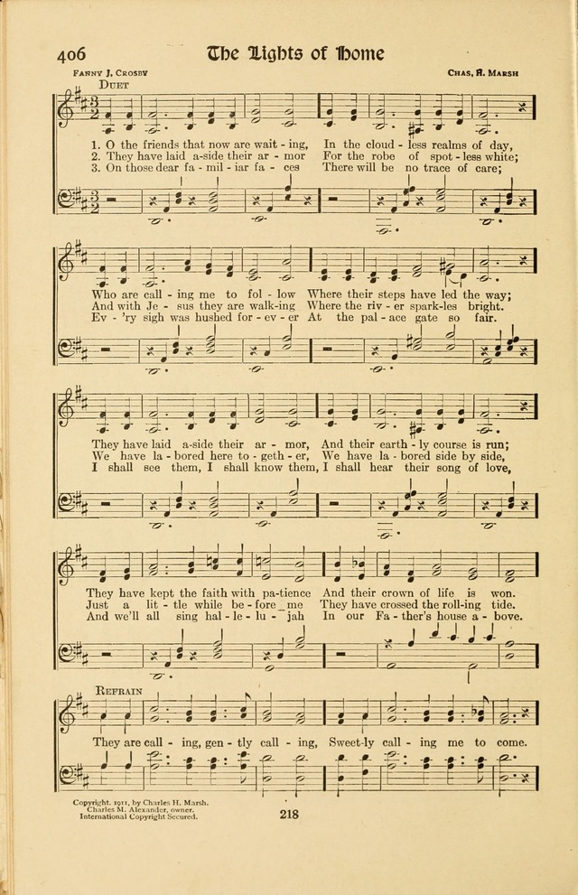 Montreat Hymns: psalms and gospel songs with responsive scripture readings page 218