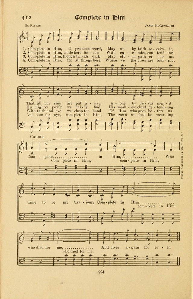 Montreat Hymns: psalms and gospel songs with responsive scripture readings page 224