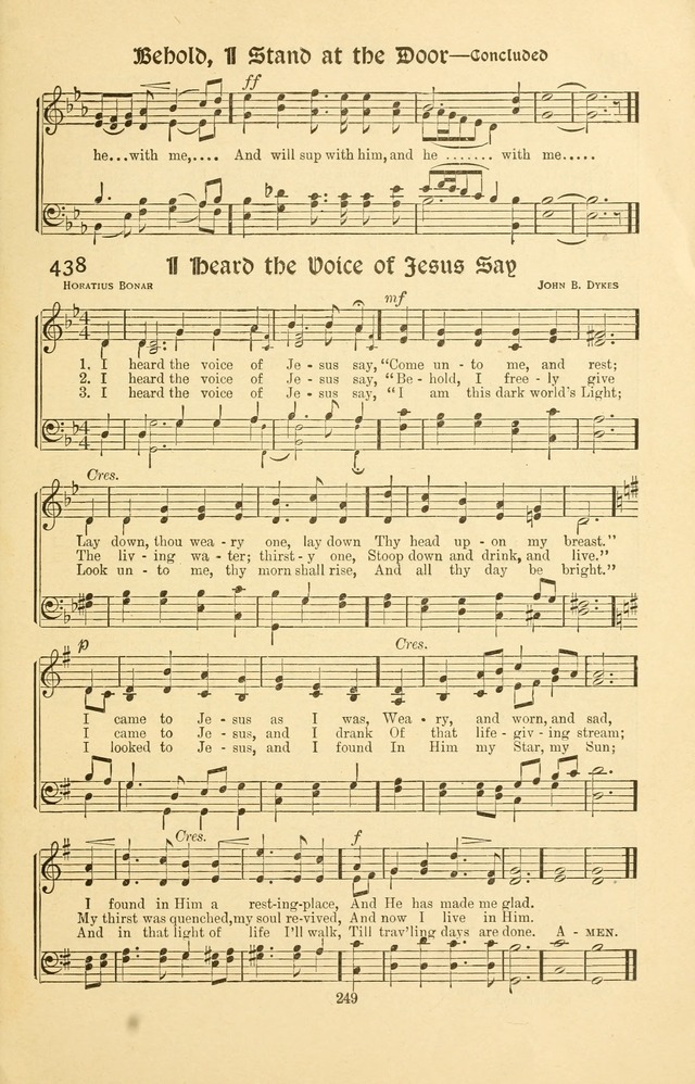 Montreat Hymns: psalms and gospel songs with responsive scripture readings page 249