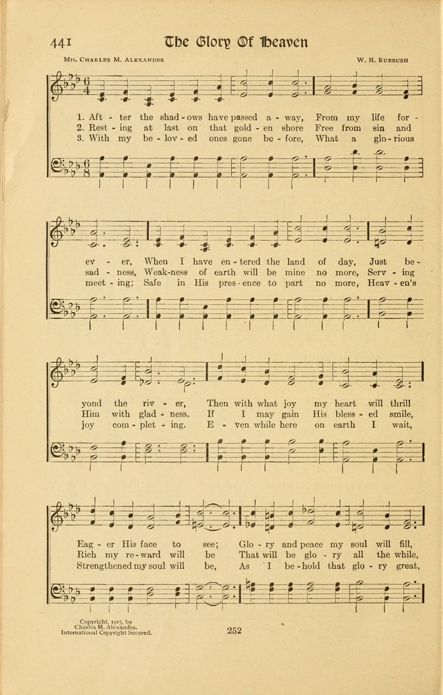 Montreat Hymns: psalms and gospel songs with responsive scripture readings page 252