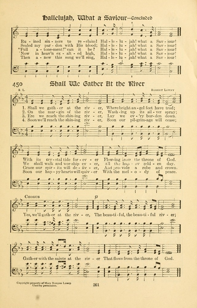 Montreat Hymns: psalms and gospel songs with responsive scripture readings page 261