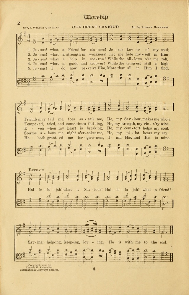 Montreat Hymns: psalms and gospel songs with responsive scripture readings page 4