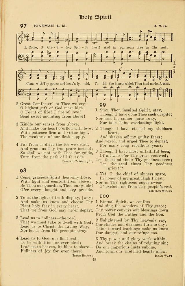 Montreat Hymns: psalms and gospel songs with responsive scripture readings page 42