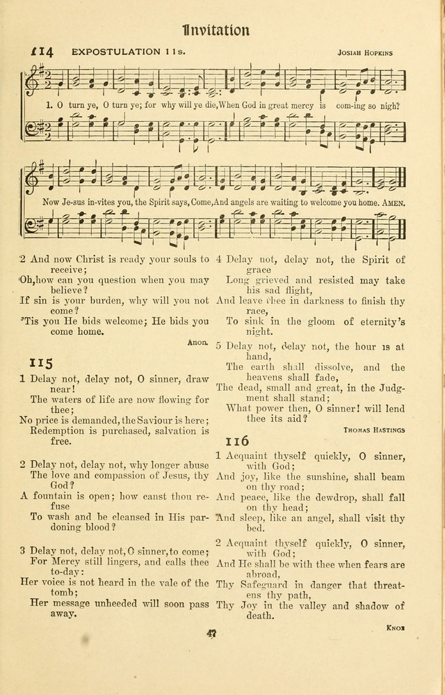 Montreat Hymns: psalms and gospel songs with responsive scripture readings page 47