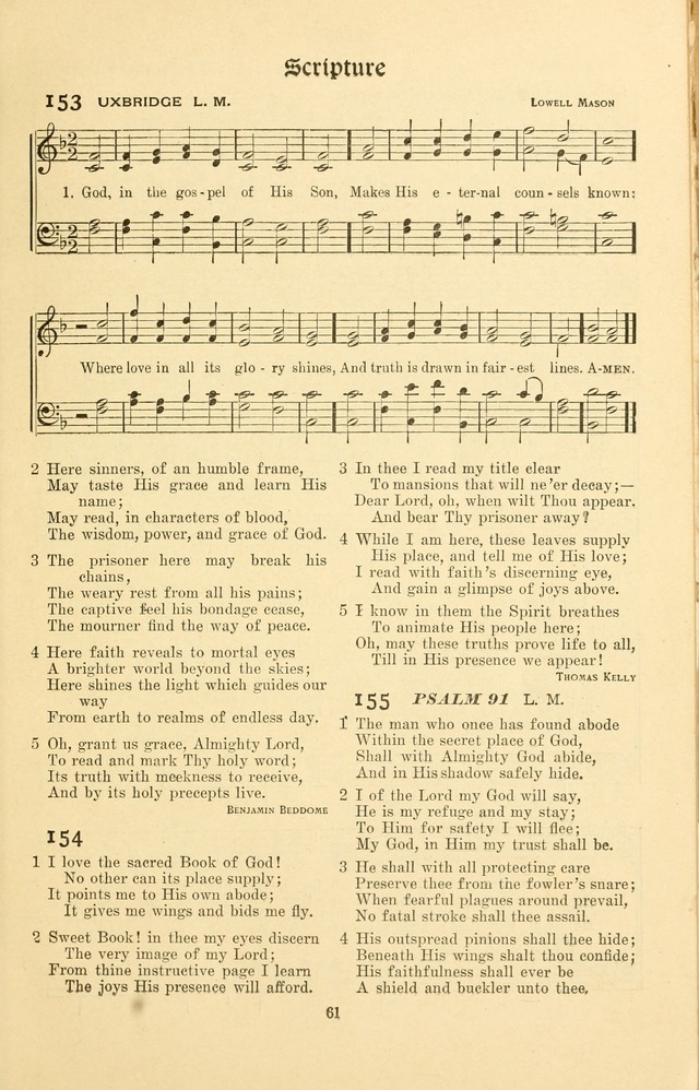 Montreat Hymns: psalms and gospel songs with responsive scripture readings page 61