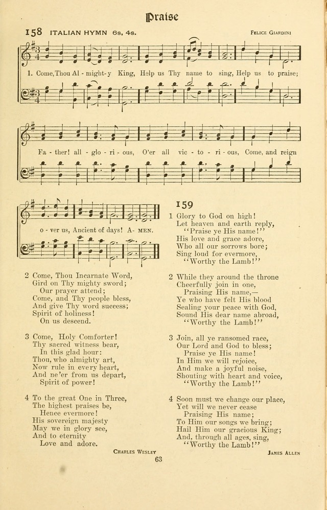 Montreat Hymns: psalms and gospel songs with responsive scripture readings page 63