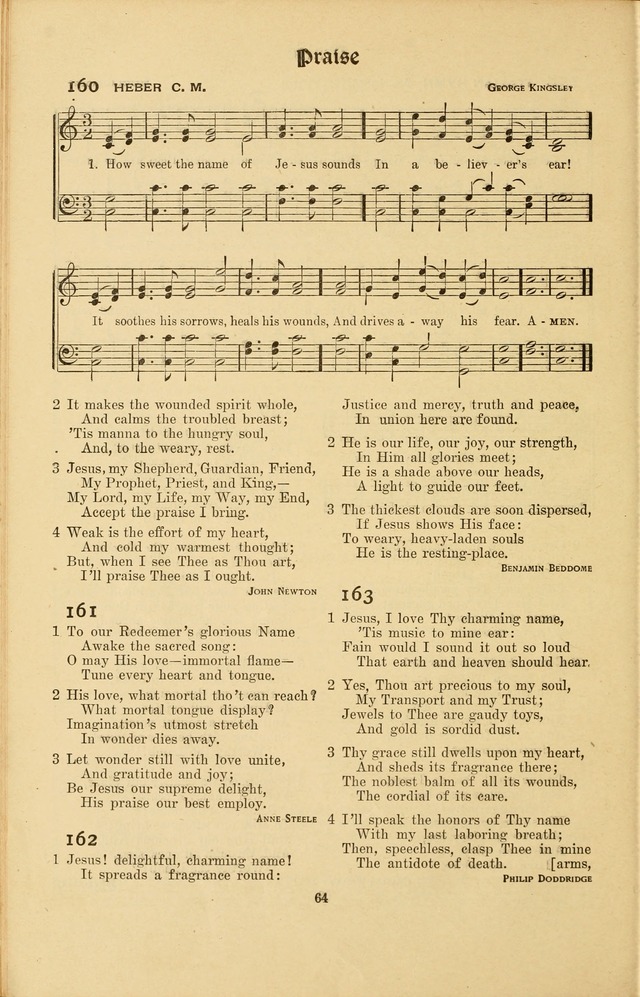 Montreat Hymns: psalms and gospel songs with responsive scripture readings page 64