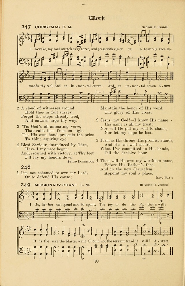 Montreat Hymns: psalms and gospel songs with responsive scripture readings page 98