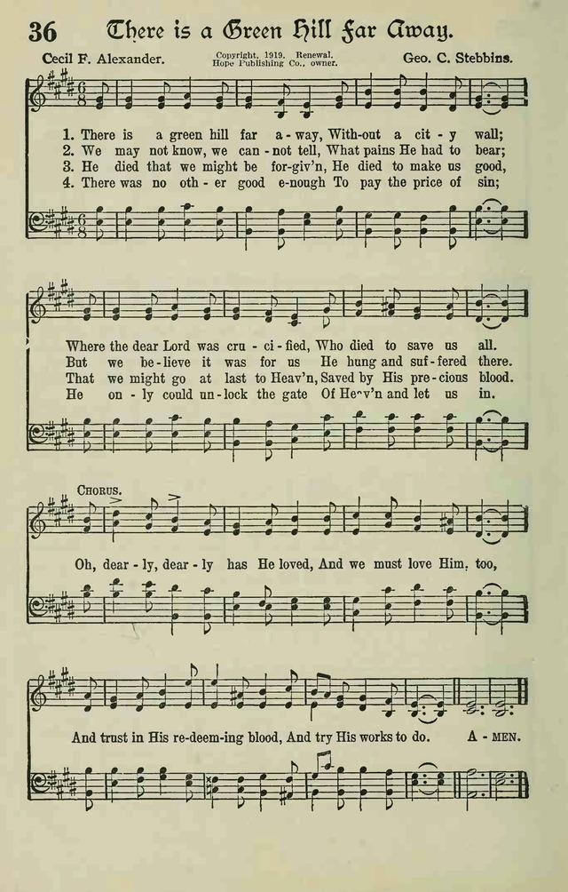 The Modern Hymnal page 34