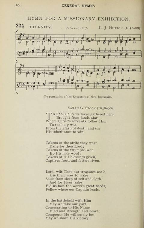 A Missionary Hymn Book page 206