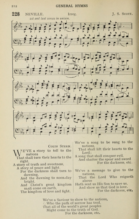 A Missionary Hymn Book page 210