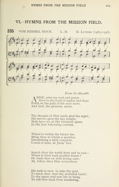 A Missionary Hymn Book page 217