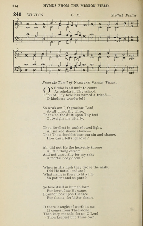 A Missionary Hymn Book page 222