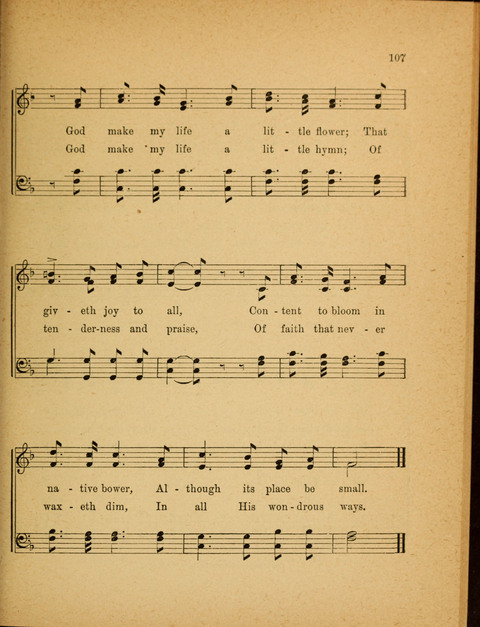 Missionary Hymnal: for the use of junior and juvenile missionary socieites page 107
