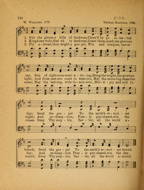 Missionary Hymnal: for the use of junior and juvenile missionary socieites page 144