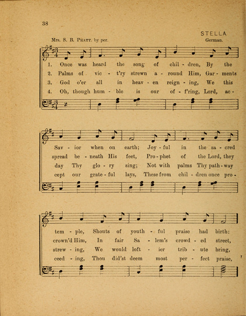 Missionary Hymnal: for the use of junior and juvenile missionary socieites page 38