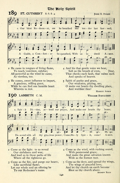 The Methodist Hymnal: Official hymnal of the methodist episcopal church and the methodist episcopal church, south page 140