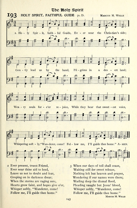The Methodist Hymnal: Official hymnal of the methodist episcopal church and the methodist episcopal church, south page 143