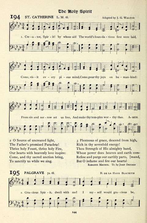 The Methodist Hymnal: Official hymnal of the methodist episcopal church and the methodist episcopal church, south page 144