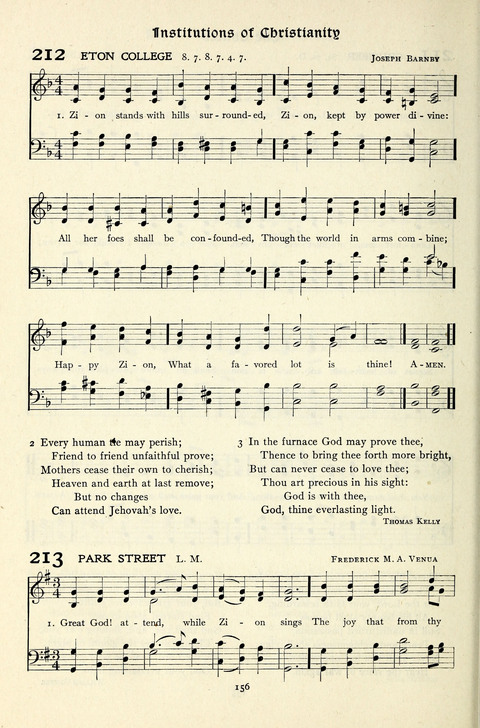 The Methodist Hymnal: Official hymnal of the methodist episcopal church and the methodist episcopal church, south page 156