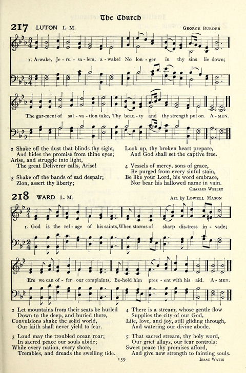 The Methodist Hymnal: Official hymnal of the methodist episcopal church and the methodist episcopal church, south page 159