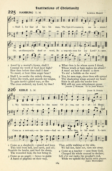 The Methodist Hymnal: Official hymnal of the methodist episcopal church and the methodist episcopal church, south page 164
