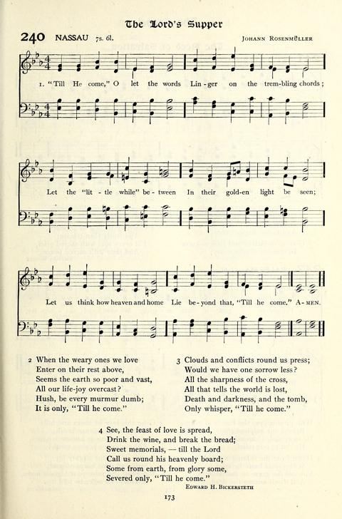 The Methodist Hymnal: Official hymnal of the methodist episcopal church and the methodist episcopal church, south page 173