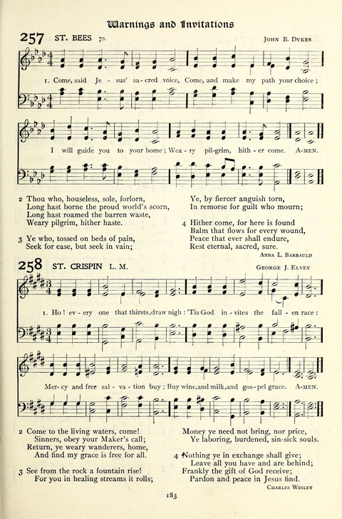 The Methodist Hymnal: Official hymnal of the methodist episcopal church and the methodist episcopal church, south page 183