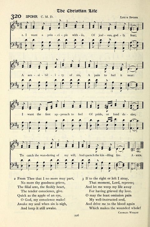 The Methodist Hymnal: Official hymnal of the methodist episcopal church and the methodist episcopal church, south page 226