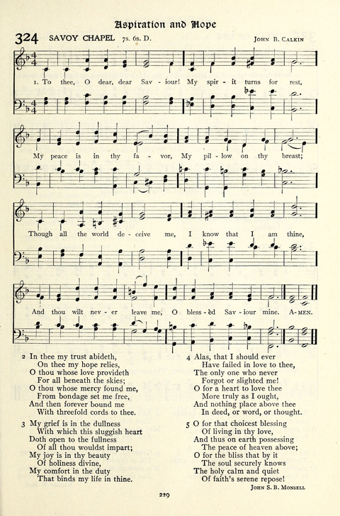 The Methodist Hymnal: Official hymnal of the methodist episcopal church and the methodist episcopal church, south page 229