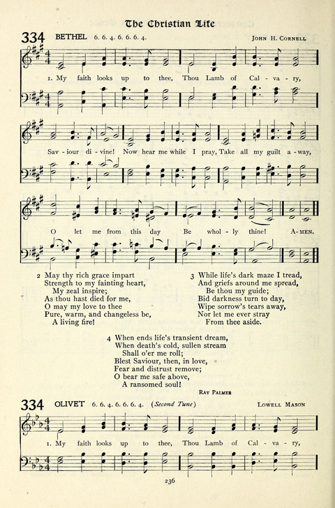 The Methodist Hymnal: Official hymnal of the methodist episcopal church and the methodist episcopal church, south page 236