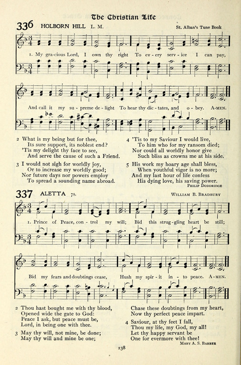 The Methodist Hymnal: Official hymnal of the methodist episcopal church and the methodist episcopal church, south page 238