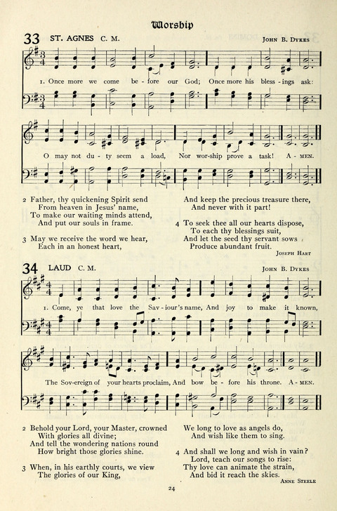 The Methodist Hymnal: Official hymnal of the methodist episcopal church and the methodist episcopal church, south page 24