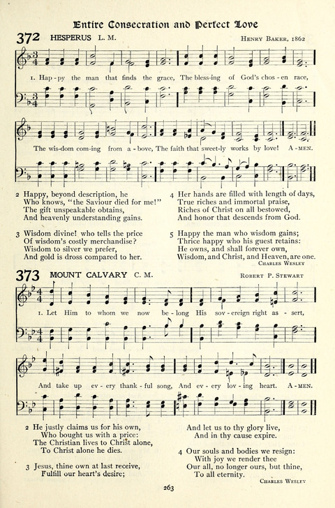 The Methodist Hymnal: Official hymnal of the methodist episcopal church and the methodist episcopal church, south page 263