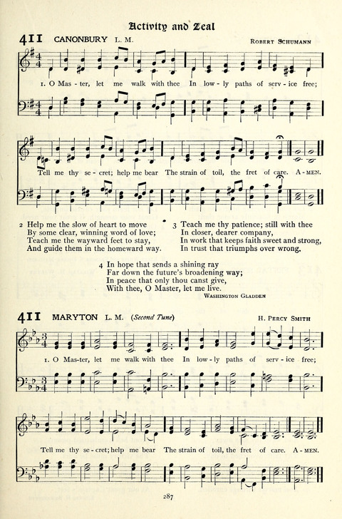 The Methodist Hymnal: Official hymnal of the methodist episcopal church and the methodist episcopal church, south page 287