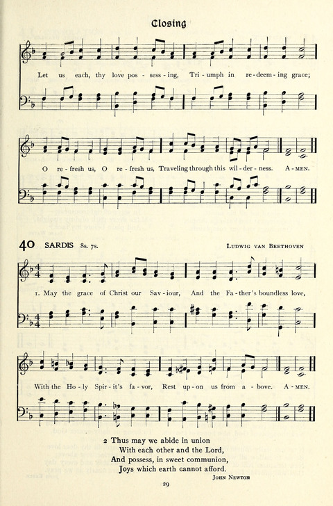 The Methodist Hymnal: Official hymnal of the methodist episcopal church and the methodist episcopal church, south page 29