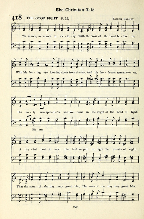 The Methodist Hymnal: Official hymnal of the methodist episcopal church and the methodist episcopal church, south page 292