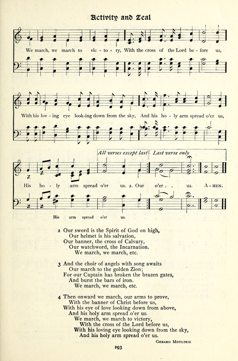 The Methodist Hymnal: Official hymnal of the methodist episcopal church and the methodist episcopal church, south page 293