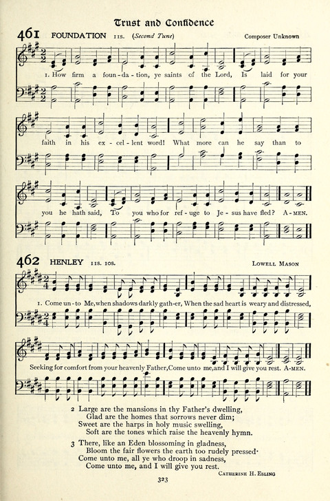 The Methodist Hymnal: Official hymnal of the methodist episcopal church and the methodist episcopal church, south page 323