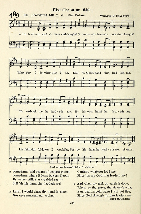 The Methodist Hymnal: Official hymnal of the methodist episcopal church and the methodist episcopal church, south page 344