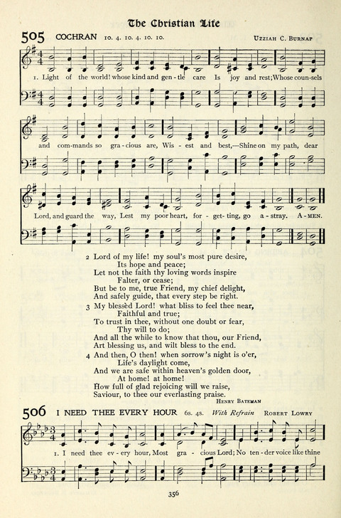 The Methodist Hymnal: Official hymnal of the methodist episcopal church and the methodist episcopal church, south page 356