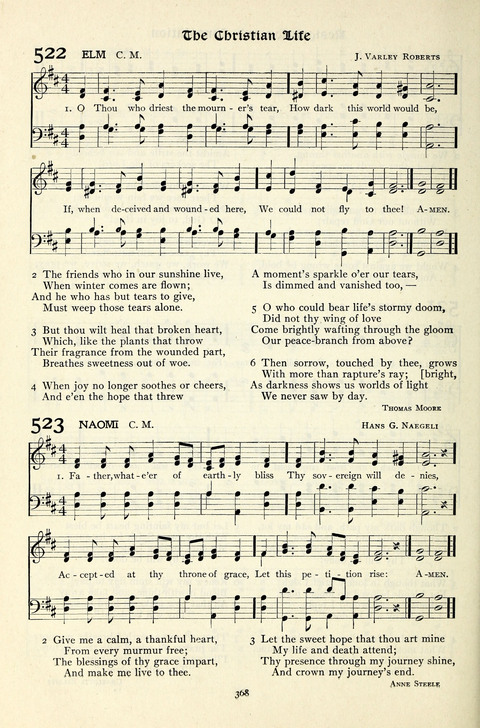 The Methodist Hymnal: Official hymnal of the methodist episcopal church and the methodist episcopal church, south page 368