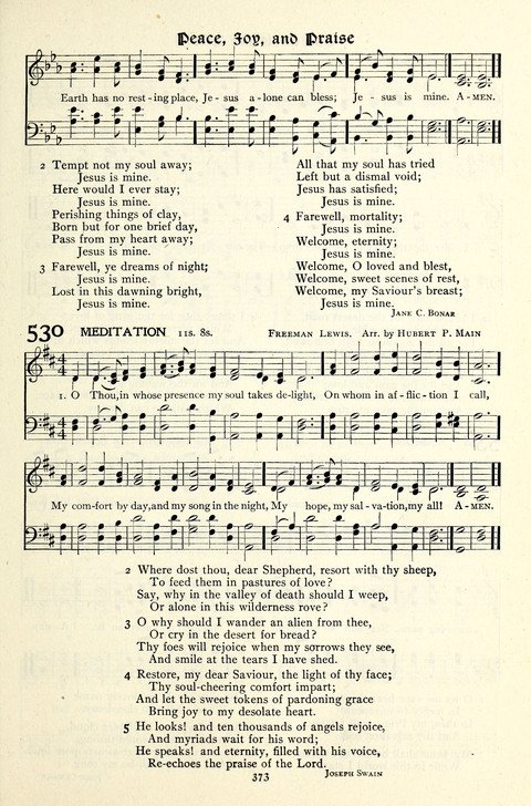 The Methodist Hymnal: Official hymnal of the methodist episcopal church and the methodist episcopal church, south page 373