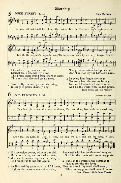 The Methodist Hymnal: Official hymnal of the methodist episcopal church and the methodist episcopal church, south page 4