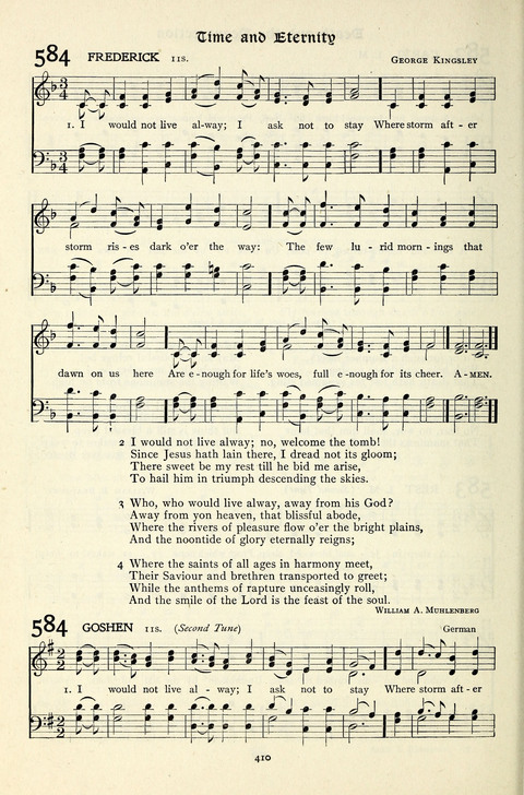 The Methodist Hymnal: Official hymnal of the methodist episcopal church and the methodist episcopal church, south page 410